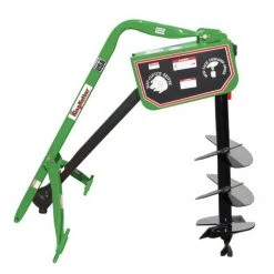 King Kutter 12" Post Hole Digger with Auger, Green - PHD-12-SC-JK - Disc Blades