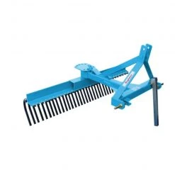 King Kutter XB 5' Yard Rake Square Tubing, Blue - TYR-60-BK - Rakes