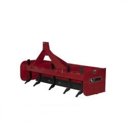 King Kutter 5.5' Professional Box Blade with 5 Shanks, Red - BB-G-66-RR - Box Blades