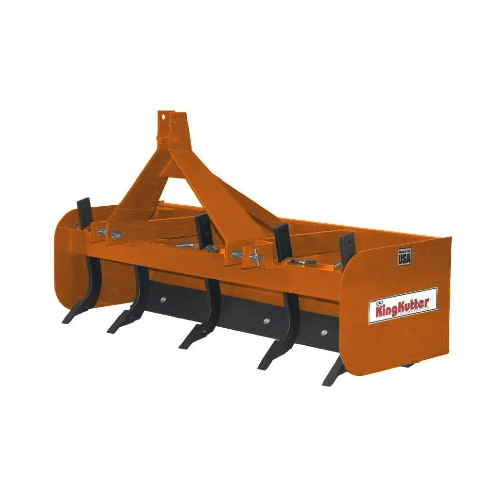 King Kutter 5' Professional Hinged Box Blade, Orange - H-BB-60-OK - Box Blades 1 King Kutter 5' Professional Hinged Box Blade, Orange - H-BB-60-OK - Box Blades
