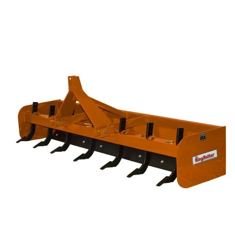King Kutter 8' Professional Hinged Box Blade, Orange - H-BB-96-OK - Box Blades 1 King Kutter 8' Professional Hinged Box Blade, Orange - H-BB-96-OK - Box Blades