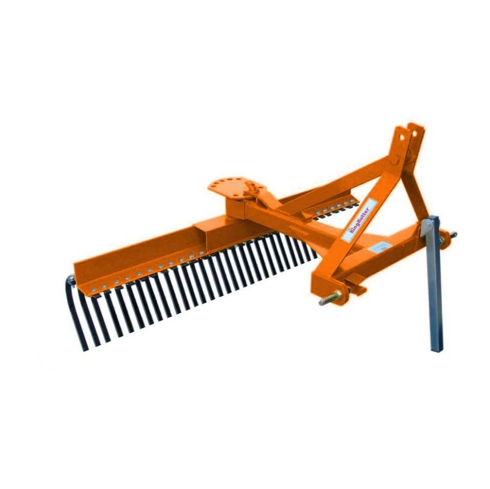 King Kutter 5' Yard Rake with Square Tubing, Orange - TYR-60-OK - Rakes 1 King Kutter 5' Yard Rake with Square Tubing, Orange - TYR-60-OK - Rakes