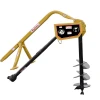 King Kutter 6" Post Hole Digger with Auger, Yellow - PHD-06-SC-YK - Disc Blades
