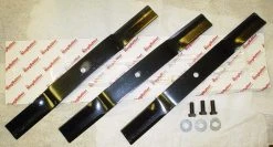 King Kutter 4 Foot Finish Mower Blade Set 3 Blades 502316 - Parts & Repair