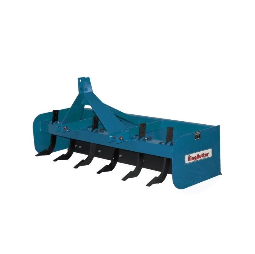 King Kutter 6' Professional Hinged Box Blade, Blue - H-BB-72-BK - Box Blades 1 King Kutter 6' Professional Hinged Box Blade, Blue - H-BB-72-BK - Box Blades