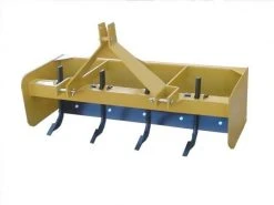 King Kutter 4' Professional Box Blade with 4 Shanks, Yellow - BB-G-48 - Box Blades