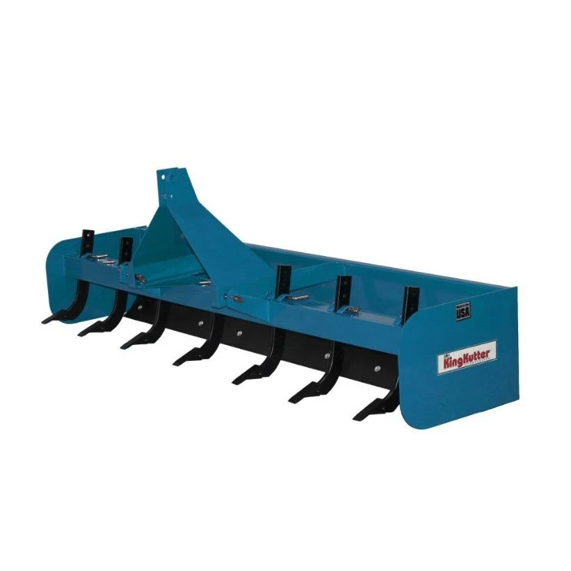 King Kutter 8' Professional Hinged Box Blade, Blue - H-BB-96-BK - Box Blades 1 King Kutter 8' Professional Hinged Box Blade, Blue - H-BB-96-BK - Box Blades