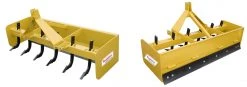 King Kutter 7' Professional Hinged Box Blade, Yellow - H-BB-84 - Box Blades